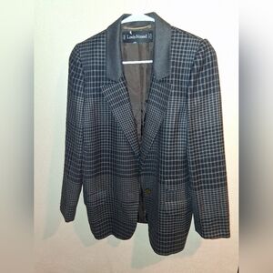 Louis Feraud Plaid 100% Schurwolle Preppy Old Money Classic West Germany 10